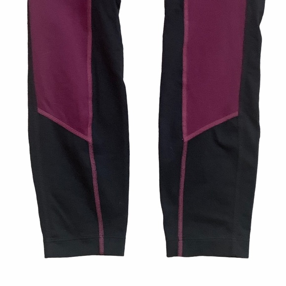 PrAna Gabi Yoga Two Tone Plum and Black Leggings - Picture 5 of 11